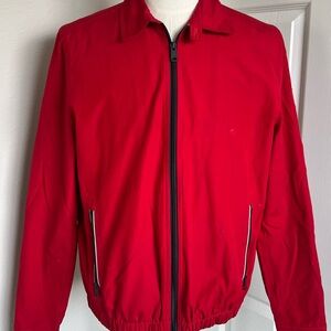 Tommy Hilfiger Men's Red Zip-Up Windbreaker